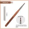 Sandalwood Nail Art Brush Set - Imitation Squirrel Hair with Pen Holder for Liner and Gel Painting