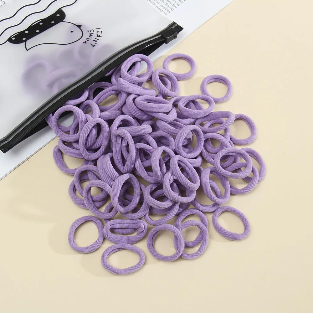 50Pcs Women S Seamless Thumb Ring Hair Ties Bagged Ponytail Holders With Compact Elastic Bands For Diy Simple Fashion Hair Cord