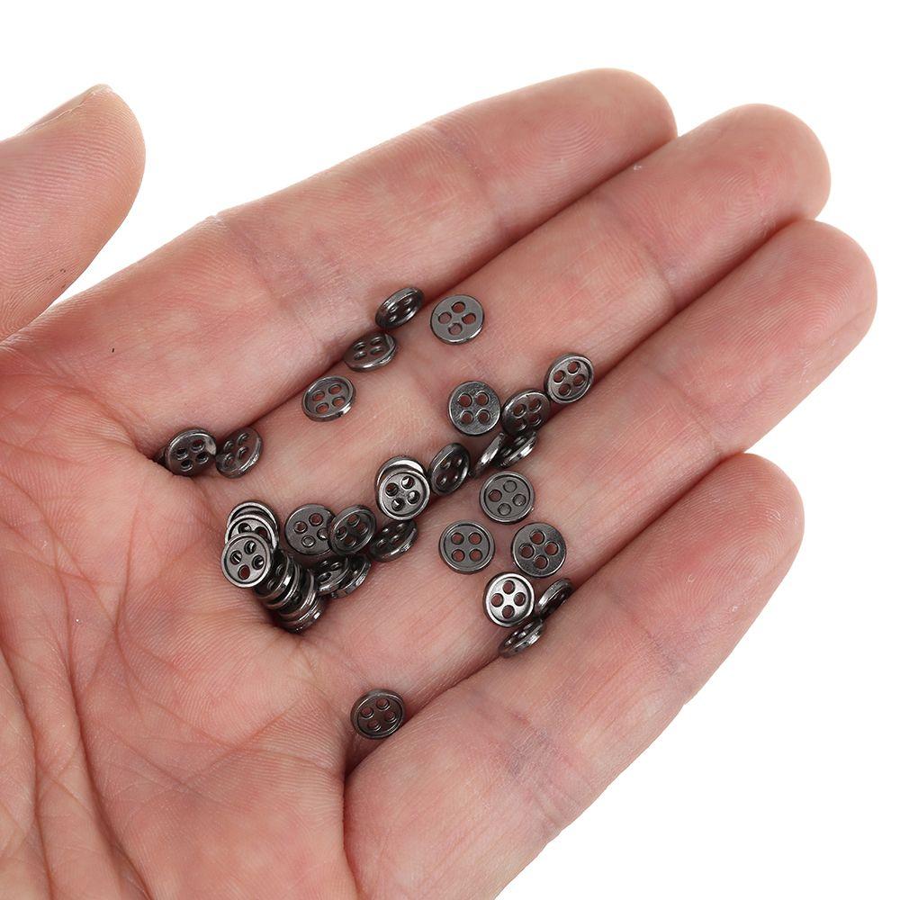 20pcs 6mm Craft Accessories Clothing Sewing Buckle DIY  Clothes Metal Buckles Mini Buttons