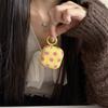 Fashion Simple Big Pink Blue Dots Polka Point Pattern Glossy Earphone Case with Ring Cover for AirPods 1 2 3 4 Pro 2 Pro 3