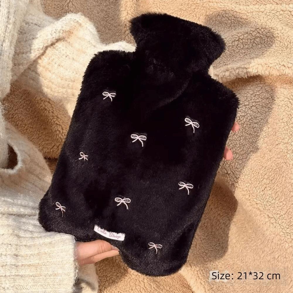2000ML Hot Water Bottle Plush Belly Warmer Portable Hand Warmer Winter