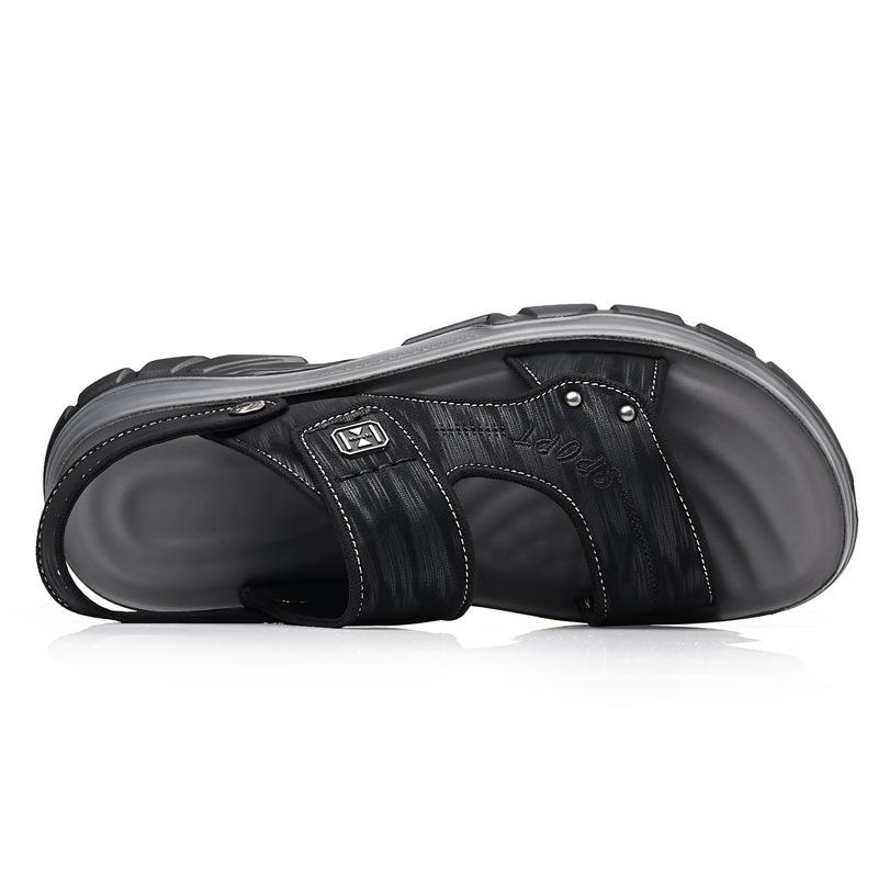 Summer new men's beach shoes outdoor men's sandals casual leather cool slippers men's shoes