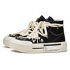 Converse All Star ADCDAVINCI Custom, White Bandage Slip Resistant And Breathable High Top Canvas Shoes Unisex Black A04689C(TeamM-)