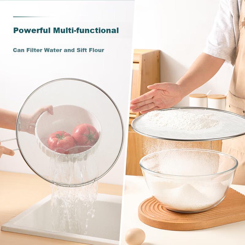 BJ 304 Stainless Steel Oil Splash Guard Cover, Cooking Anti-Splatter Device, Deep-Frying Oil Shield, Oil-Proof Cover Net