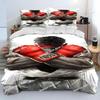 3D Street Fighter Retro Game Bedding Set Printed Bed Set Duvet Cover Sheet Pillowcase Bed Soft Quilt Cover Full Queen King Size