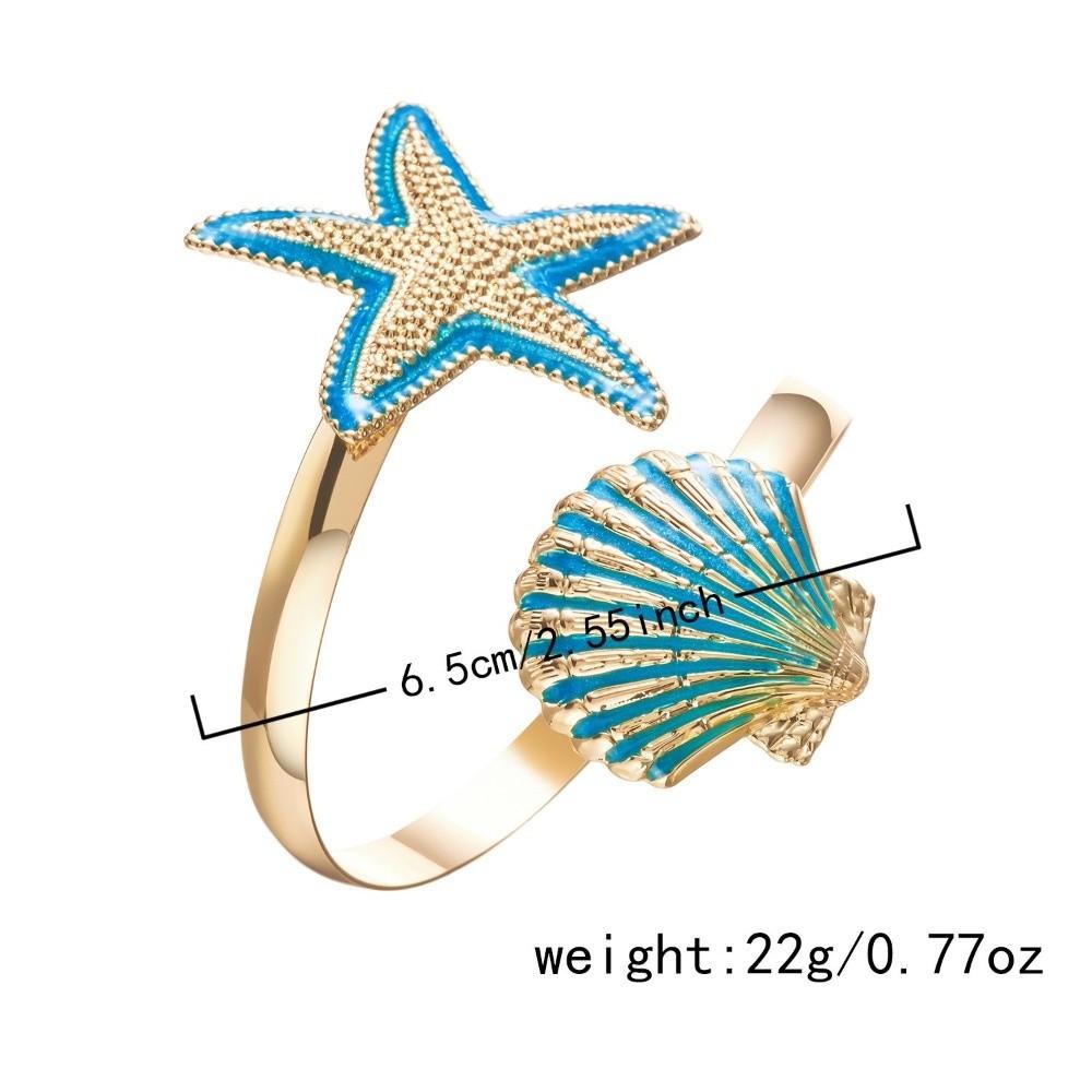 Exaggerated Open Cuff Bracelet Pink White Blue Open Arm Ring Elegant Enamel Flower Bracelet  Women