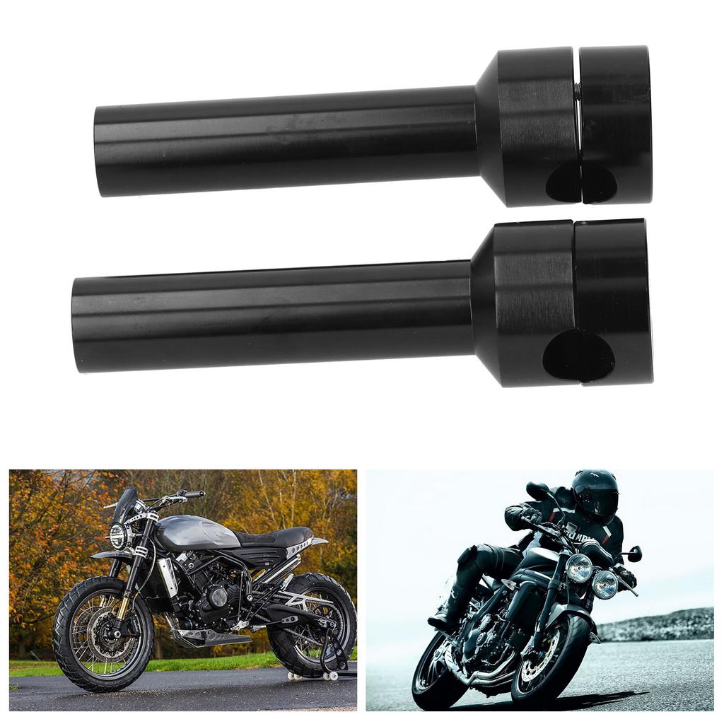 2pcs 25mm Handlebar Bar Risers Mount Clamp Adaptor Kit Aluminum Alloy Motorcycle Modification