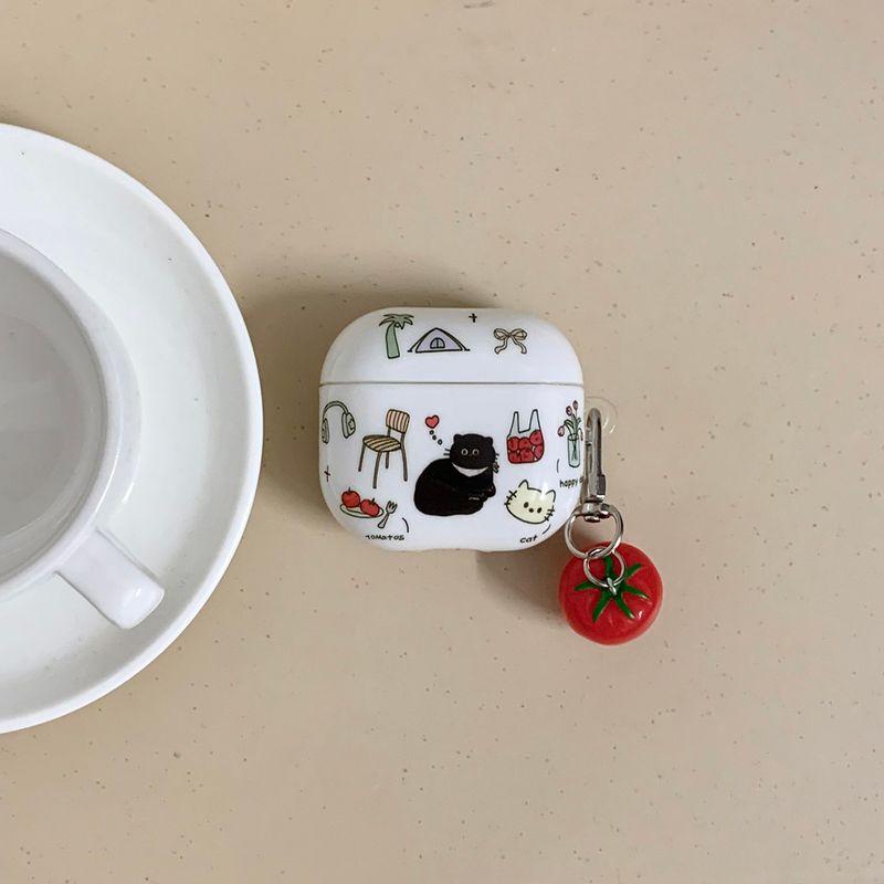 

Защитный чехол для наушников Pro2, чехол для наушников второго и третьего поколения, версия с шумоподавлением, третье поколение, четвертое поколение, корейский, милый, забавный, инс Apple Airpods Pro [Illustration cat] send pendant