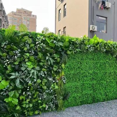 DIY Artificial Plant Wall Panel Flower Eternal Life Simulation Maple Plant Sheet Durable Lifelike Fake Green Grass Mat Wedding