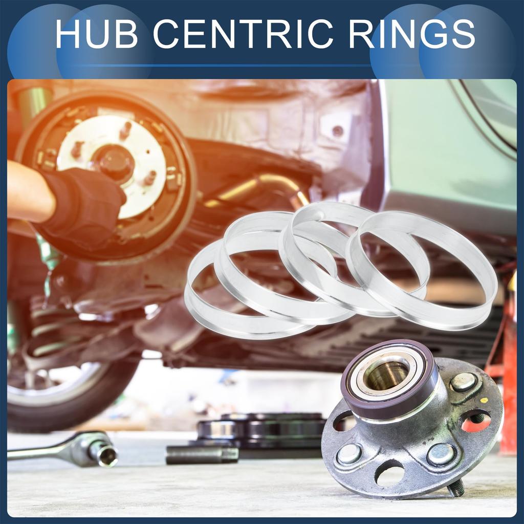 INFINAUTO Hub Centric Ring 54.1mm Inner To 56.1mm OD Car Wheel Hub Ring Aluminum Alloy 4pcs