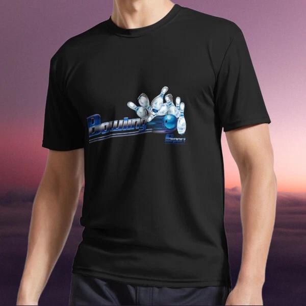Men s and Women s T-shirts Bowling pins and ball , Sport L