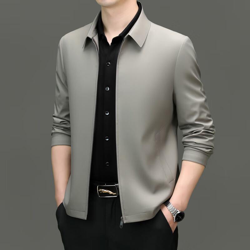 Men's Business Casual Mulberry Silk Jacket FMYC8796