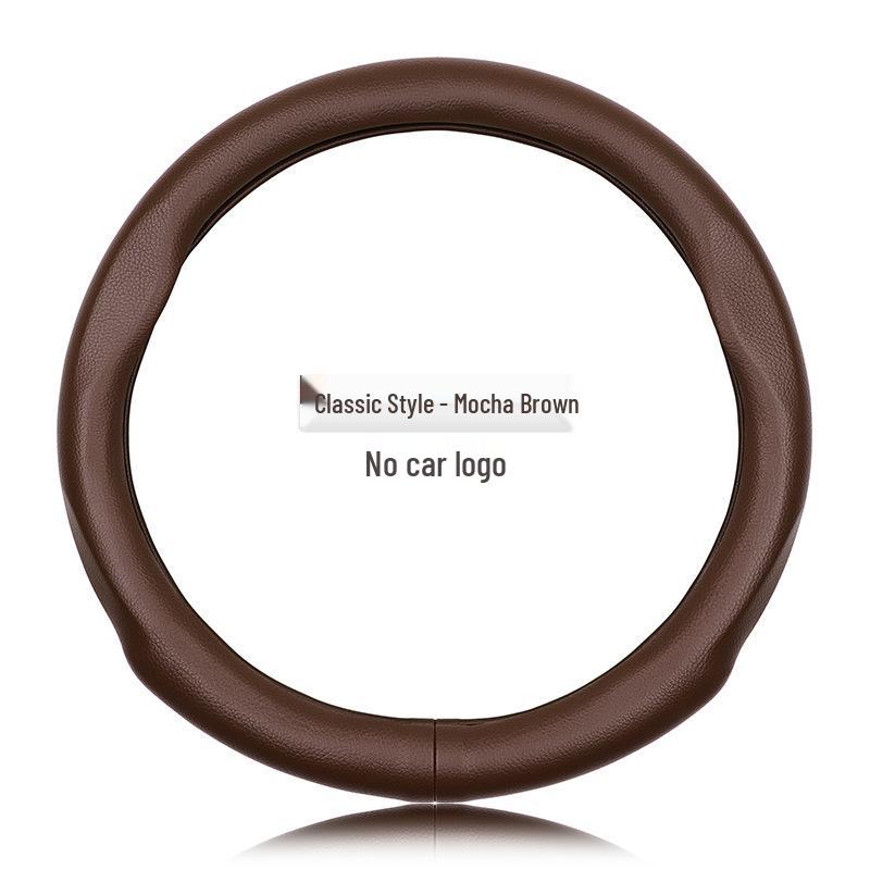 Genuine Leather Steering Wheel Cover for Roewe RX5, RX3, RX8, I5, I6, 350, 550, 360, E5, E6 - Sport Edition