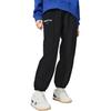 Li-Ning Badfive Logo Print Elastic Waist Cuffed Knit Sports Pants Women bottoms Black AKLSC14-4