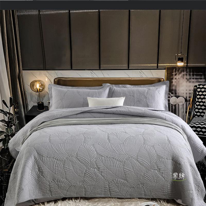 Rungrape Solid Quilted Cotton Bedspread On The Bed Double Queen King Size Bed Cover Quilts Bed Linen Summer Bed Spread Clothes