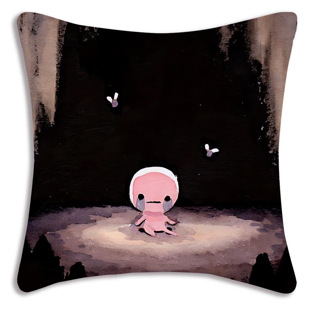 Cartoon The B-Bindings Of Isaac Pillow Covers Cartoon Sofa Decorative Home Double-sided Printing Short Plush Cute Cushion Cover