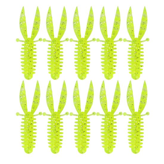 10Pcs Fishing Artificial Lures Soft Baits Realistic Looking Bright Colors Outdoor Fishing Swimbaits Bionic Lures