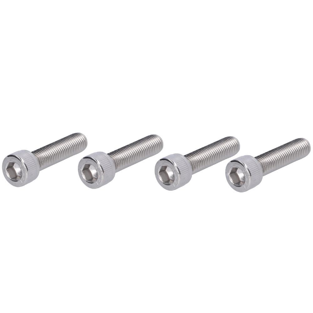 4PCS Stainless Steel Socket Head Cap Screw M10 Thread Size A2-70 Grade Machine Screw Hex Socket Drive 1.25mm Fine Pitch
