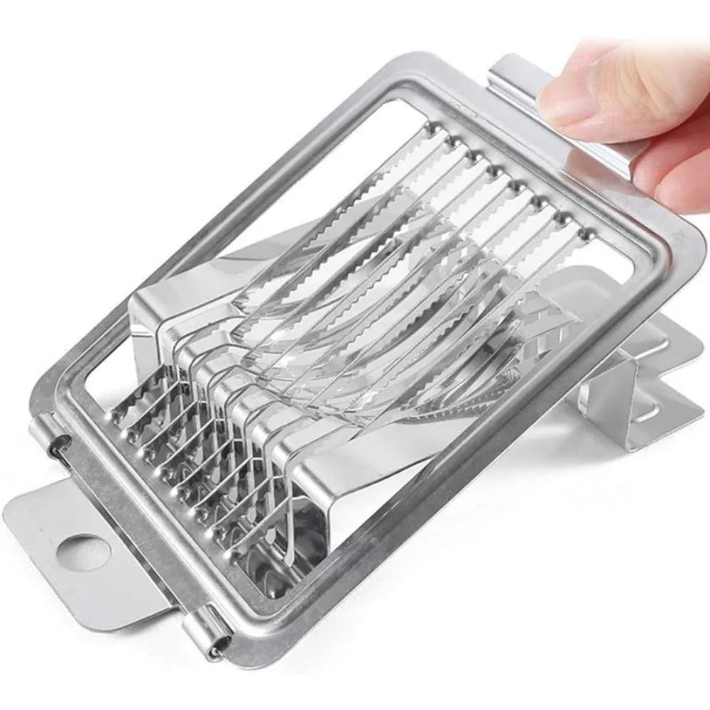 2026 Multipurpose Egg Cutter Egg Slicer Cutter Hard Boiled Eggs Mini Manual Egg Slicer Egg Ham Mushroom Strawberry Soft Fruit