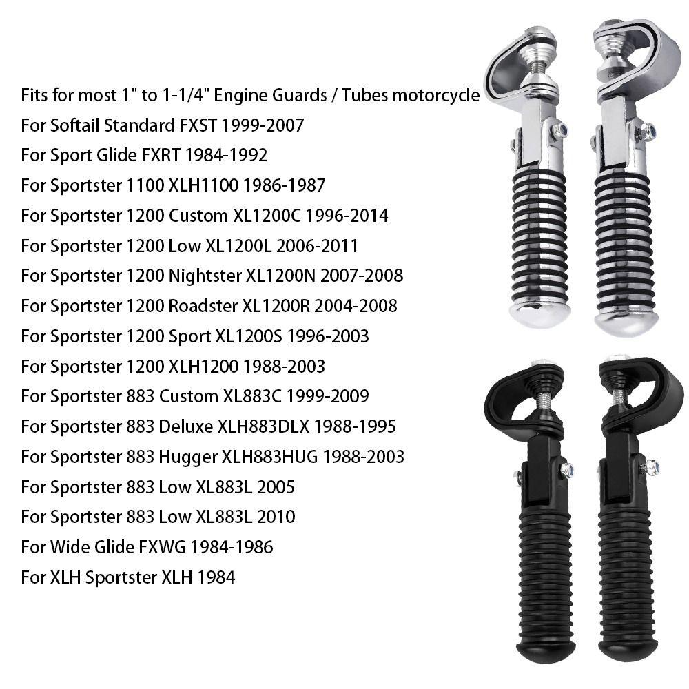 26mm-31mm Bumper Guard Universal Motorcycle Foot Pegs Replacement Foot Pegs  Highway Crash Bar