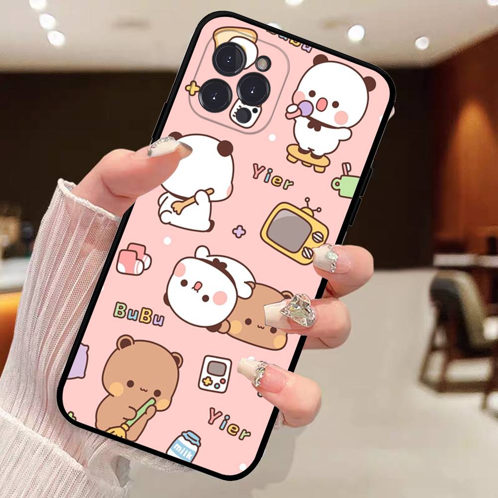 

Character Bubu And Dudu Phone Case For Iphone 16 15 17 13 14 12 11 Pro Max Plus Black Shell Cover Case iPhone 15