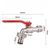 1/2 Inch Brass Garden Irrigation Faucet Water Tap Single Outlet Valve for IBC Tank Antifreeze Outdoor Balcony Garden Accessories