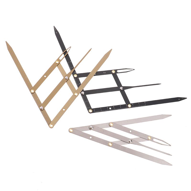 Golden Ratio Sliding Ruler Measuring Stainless Steel Eyebrow Ruler