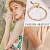 Dainty Link Chain Bracelets for Women Stainless Steel Stacked Bracelet Round Ring Bead Chain Bracelet Jewelry Christmas Gift