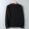 Men's Autumn Base Layer Cotton Brushed Print Motorcycle Retro Trendy Versatile Long-Sleeve T-Shirt