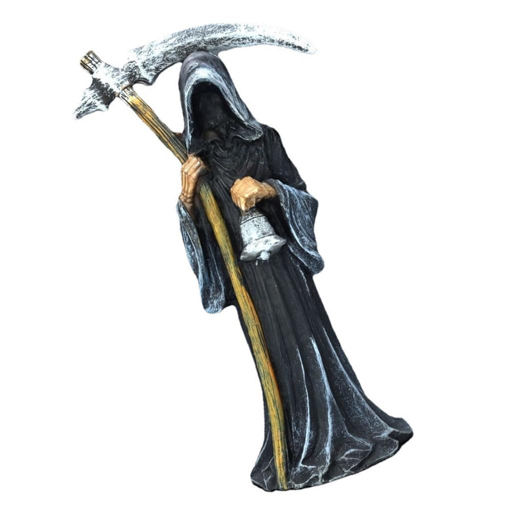 Death God Statue Gothic Decors Resins Craft Indoor and Outdoor Garden Desktop Sculpture Ornament For Halloween Party