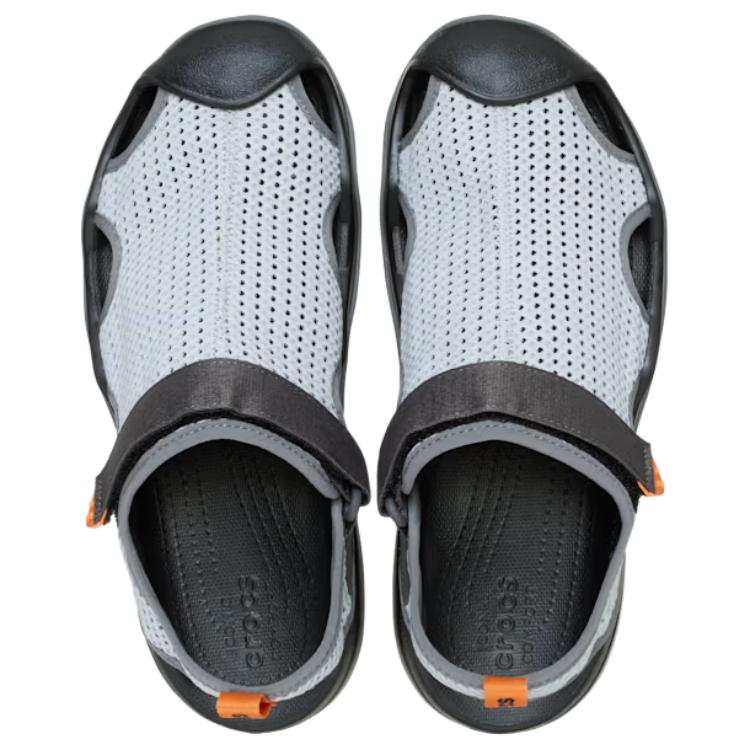 Crocs Swiftwater Mesh Deck Mirage Sandály Phantom Grey Pánské 211095-1NM