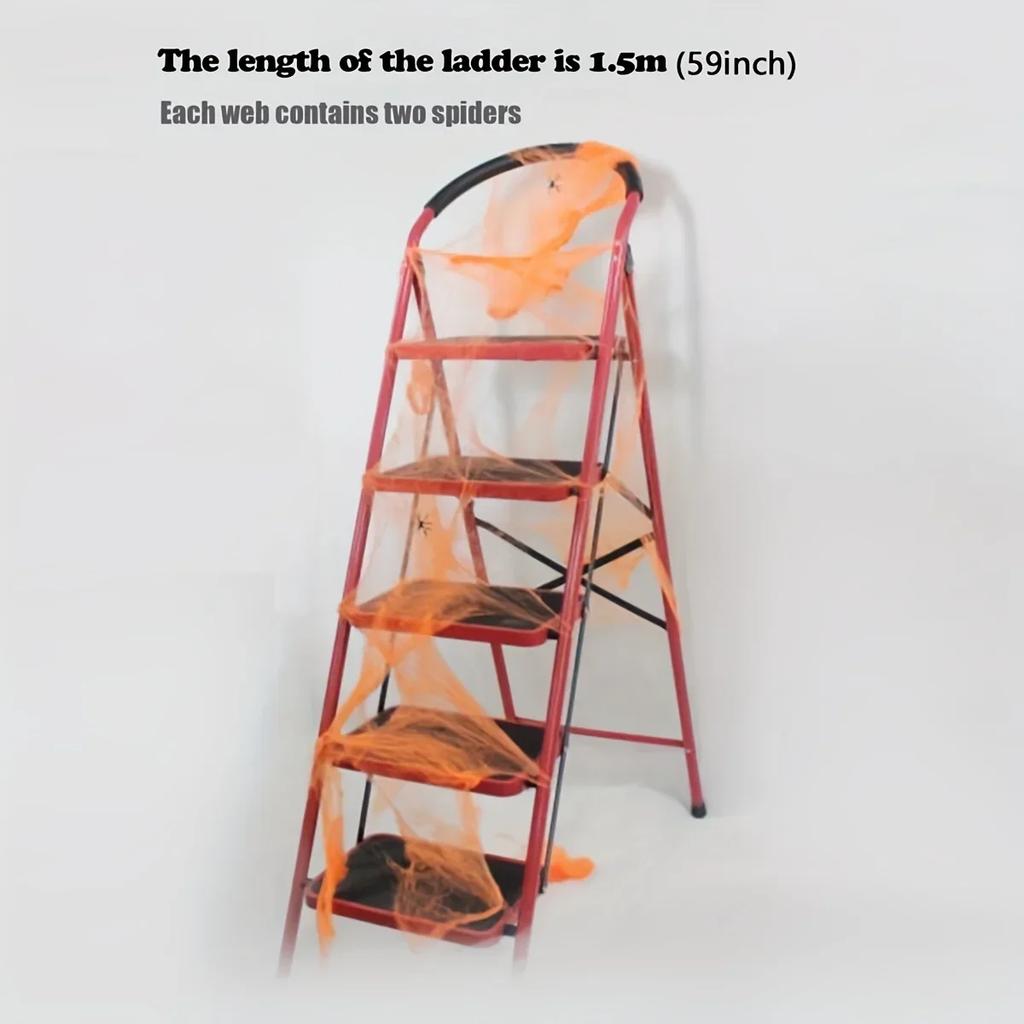 Halloween Decorations Artificial Spider Web Stretchy Cobweb Scary Party Halloween Decoration for Bar Haunted House Scene Props