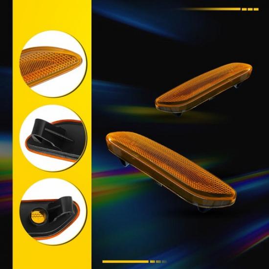 2PC LED Side Marker Housing-Amber Light Turn For Mini Cooper Countryman R60 R61