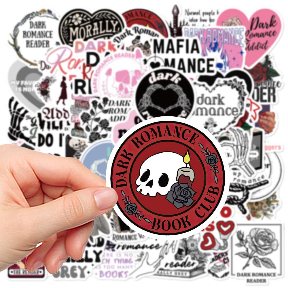 10/30/50pcs Cool Gothic Cartoon Dark Romance Reader Stickers Decals DIY Laptop Skateboard Phone Case Car Waterproof Sticker Toy