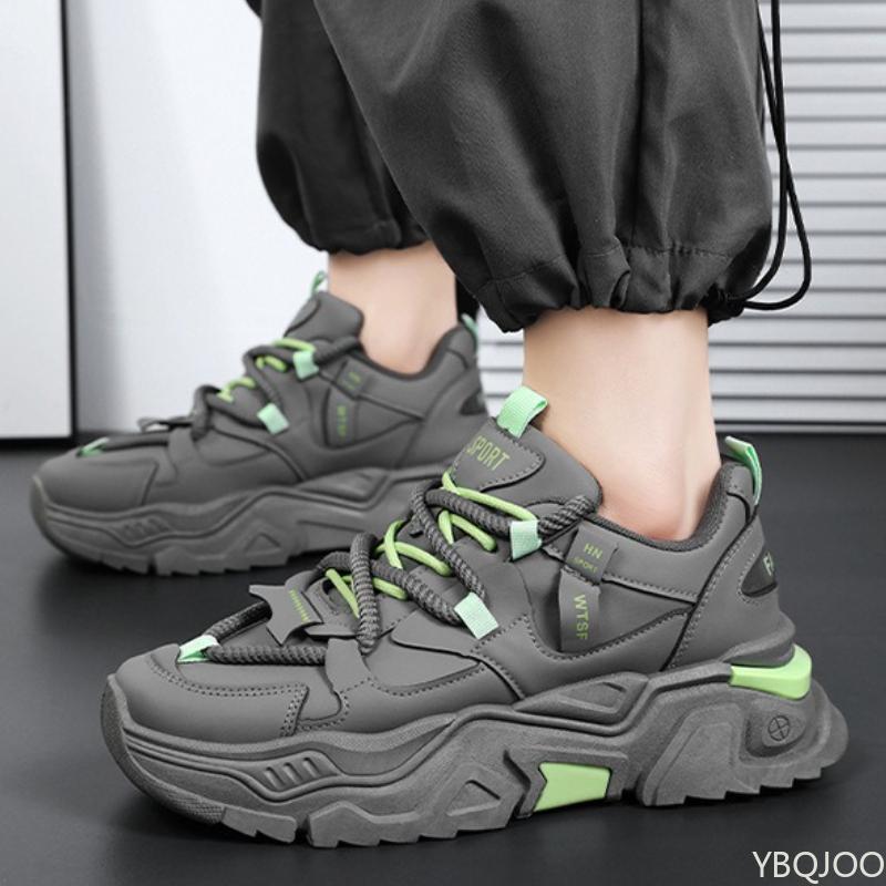 Fashion Spring Autumn Men's Shoes New Breathable Trendy Versatile Interior Height Increasing Sports Leisure Simple Comfortable Shoes