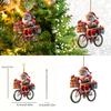 Christmas Santa Car Interior Decor Acrylic Hanging Ornament For Holiday Festive Style