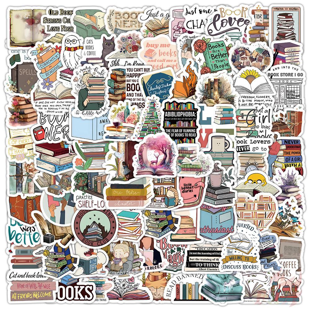 

100 шт./компл. забавные художественные наклейки для чтения, модные наклейки «сделай сам»