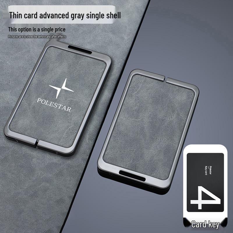 

Чехол для карты-ключа Polestar 4: Металлический корпус с застежкой для мужчин и женщин
