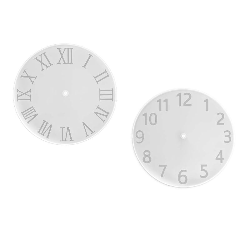 Large Clock Silicone Molds Multipurpose Epoxy Resin Molds For Making Wall/Desk Clock Gypsum Ornament Home Decoration