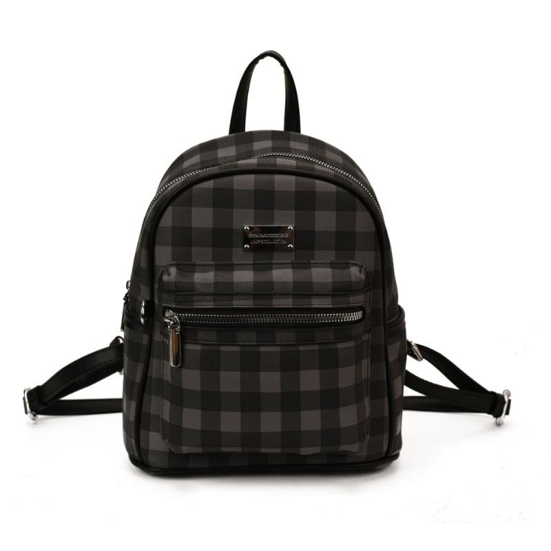 Plaid Retro Backpack Women's Fashion Large-capacity Leisure Student Schoolbag High Value Lightweight Travel Backpack