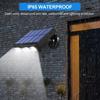 Hof Garten Garage Solar Wandleuchte LED Straßenlaternen mit Bewegungssensor Außen Wasserdicht Wegscheinwerfer