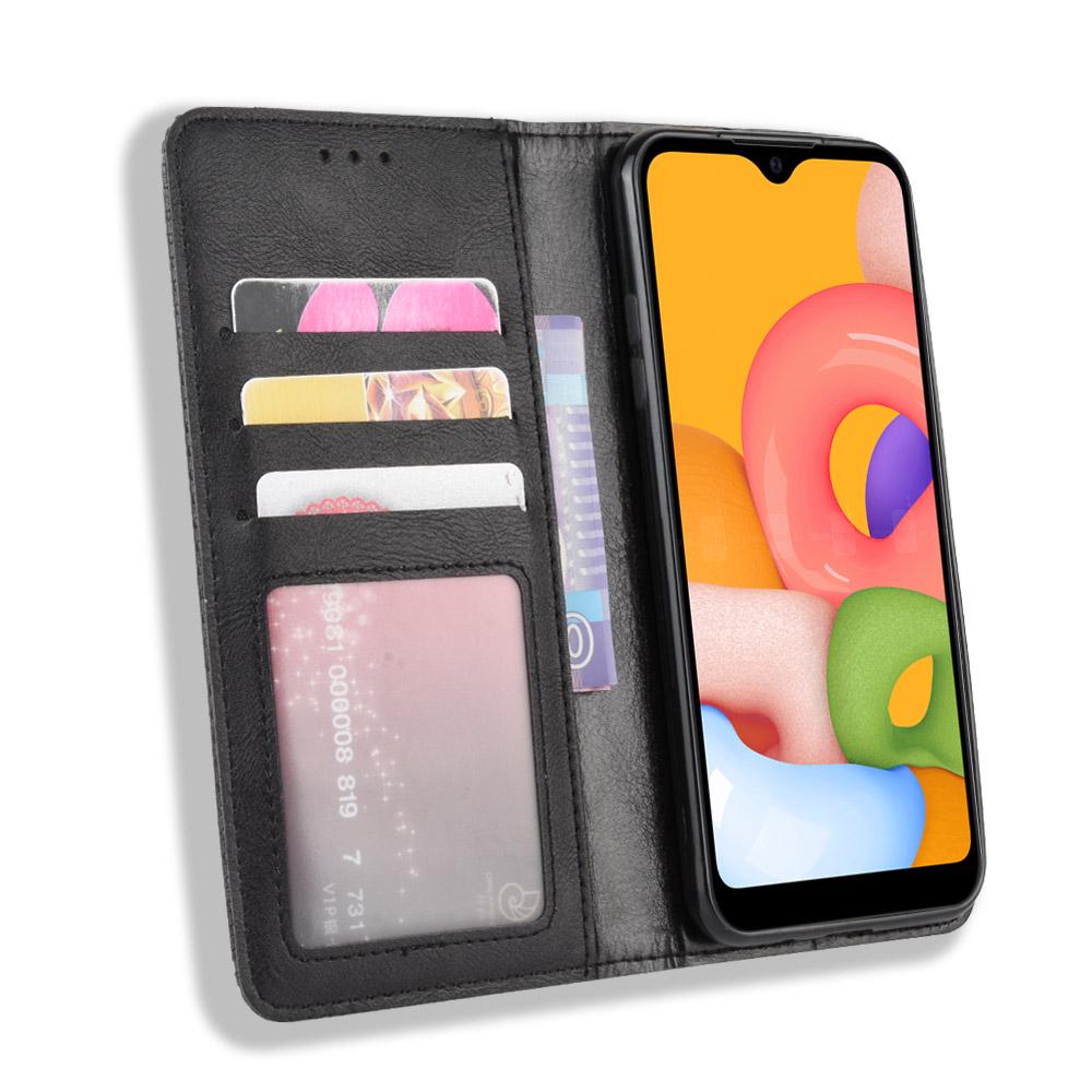 Buy Anti-sweat Flip Leather Cover for Samsung Galaxy A31 A21 A51 A71 ...