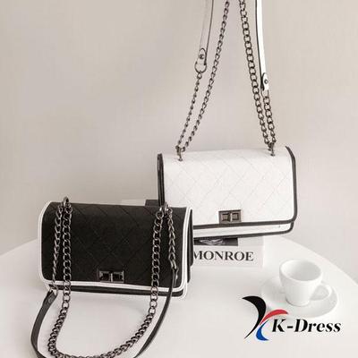 Quilted Chain Shoulder Crossbody Bag (2 Colors)