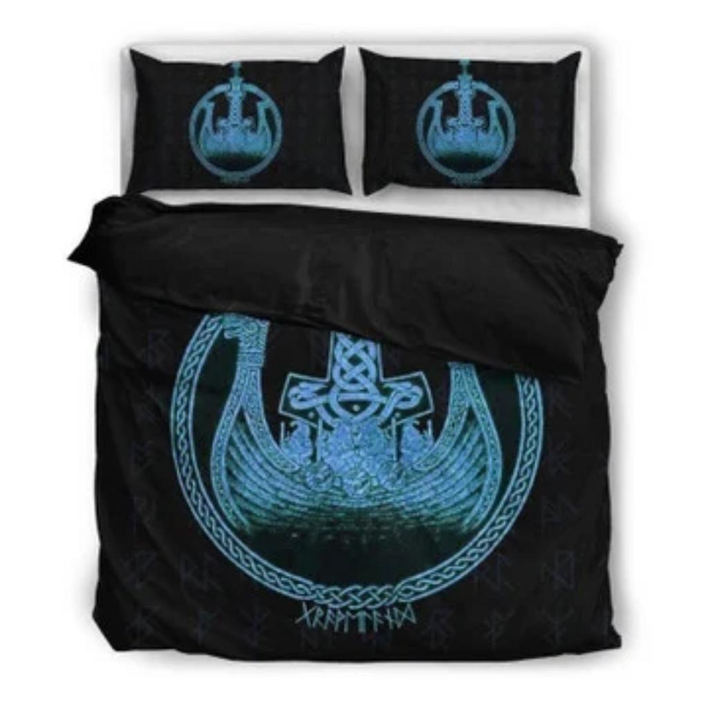 Bettdeckenbezug-Set Hawaii Goldene Schildkröte und Hibiskus Bettwäsche-Set Kissenbezug