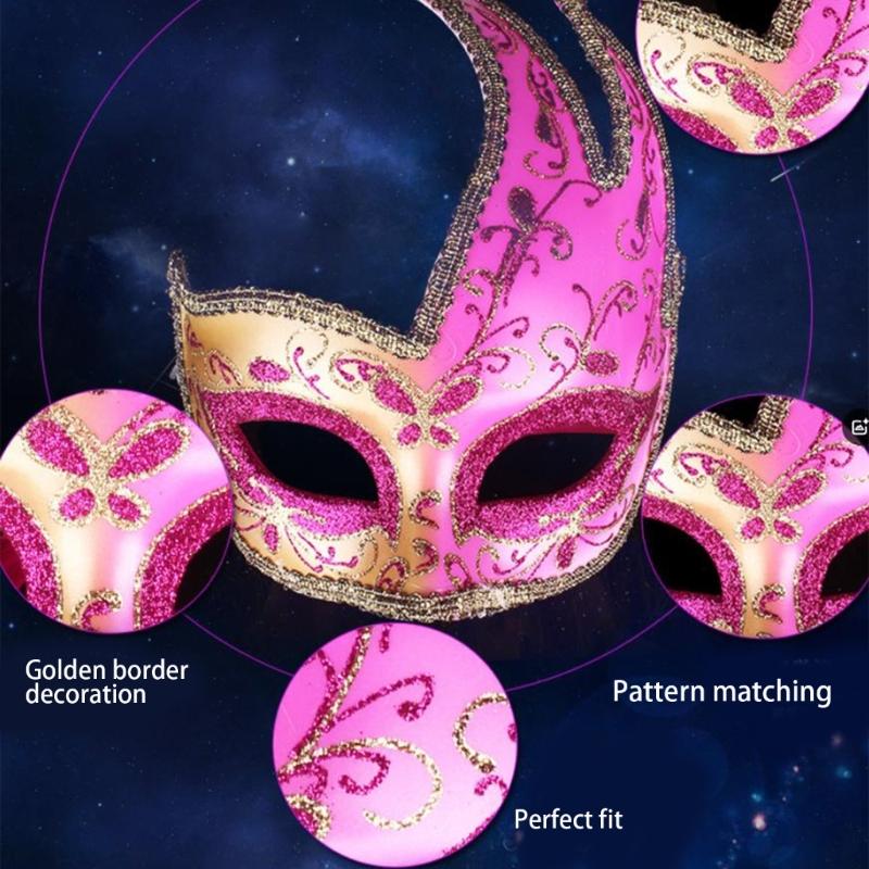 Masquerade Mask Half Face Mask Eye Mask Venetians Mask Halloween Costume Mask Mardi Gras Decorations Party Mask Gifts