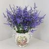 Lifelike Artificial Lavender Fake Flower Safe BPA-free Plastic Faux Plant 34cm 1Pcs for Wedding Home Coffee Table Decor