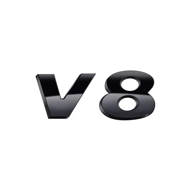 1Pc 3D ABS TIGUAN V6 V8 TSI TDI Car Letter Logo Sticker Tail Bumper Badge Auto Rear Trunk Emblem Styling Accessories