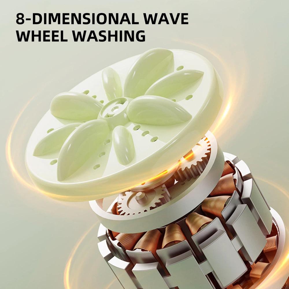 Double Bucket Laundry Cup with Drying Installation-free Sock Washing Machine Underwear Small Special Clean Machine