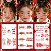 2026 New Year Glitter Face Tattoo Stickers - Spring Festival Cartoon Colors for Stage and Makeup