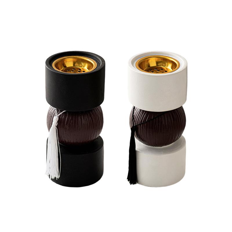Middle East Arab Simple Modern Resin Tassel Dumbbell Aromatherapy Stove Indoor Living Room Tabletop Decoration